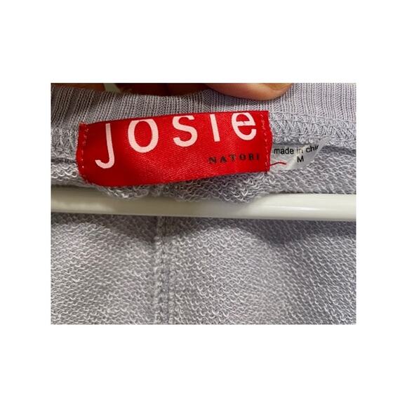 JOSIE Natori Short Sleeve Sleep Loungewear Casual Top Pale Gray Blue - Picture 3 of 9